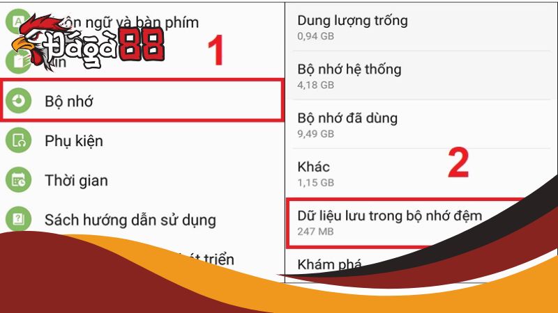 Xóa bộ nhớ cache khi đăng ký Đá Gà 88 bị lỗi